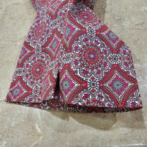 Women's Talbots Ankle Pants Geometric Shades of Pink Size 12 - Picture 6 of 7